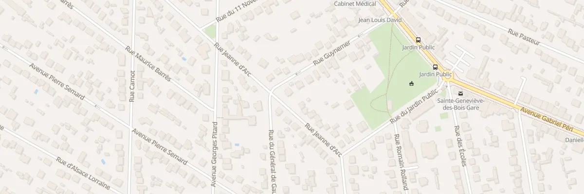 Plan du 39 Rue Jeanne d’Arc à Sainte-Geneviève-des-Bois