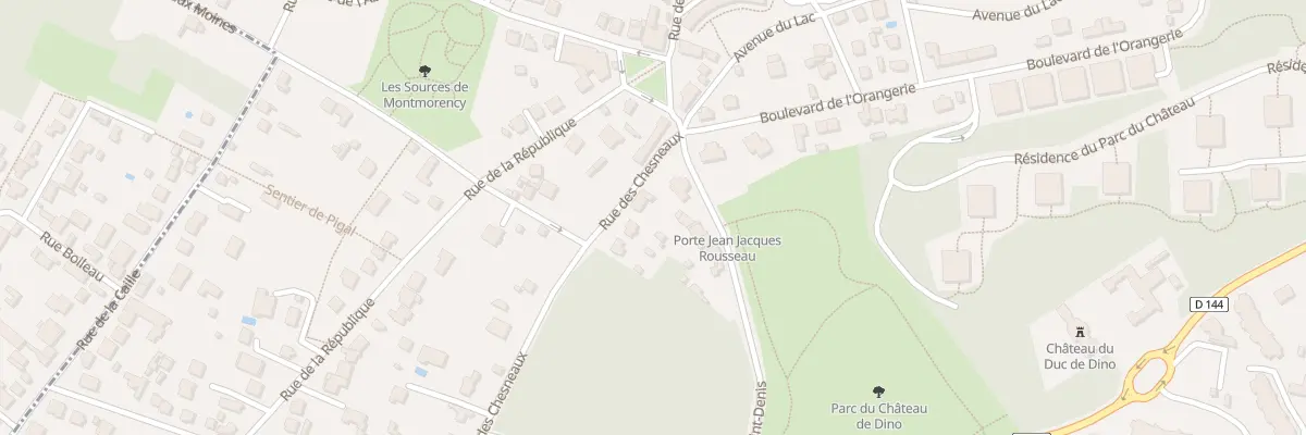Plan du 3B Rue des Chesneaux à Montmorency