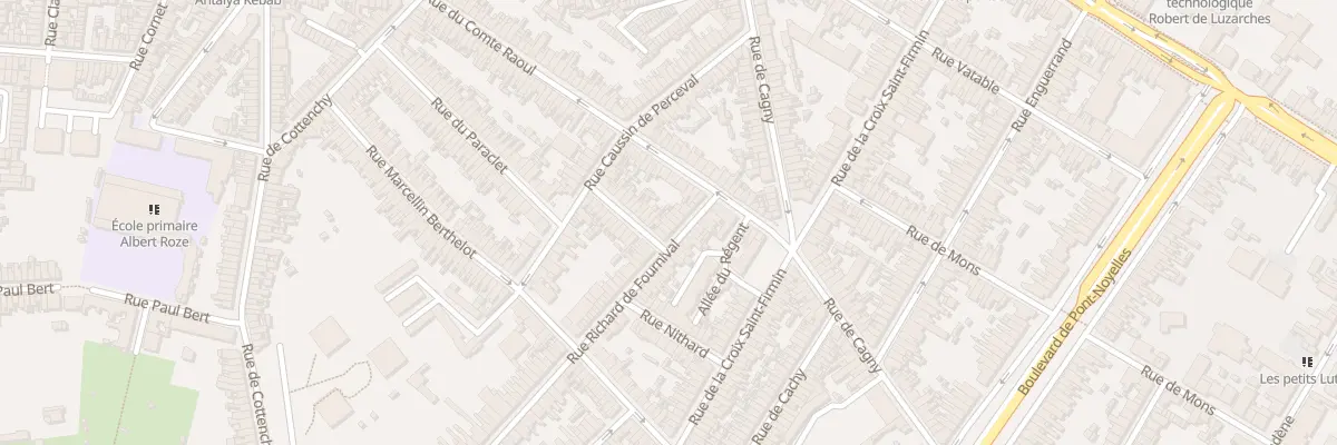 Plan du 10 Rue Richard de Fournival à Amiens