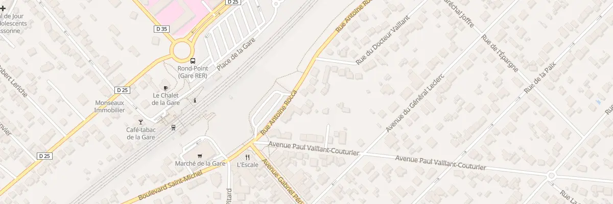 Plan du 10 Rue Antoine Rocca à Sainte-Geneviève-des-Bois