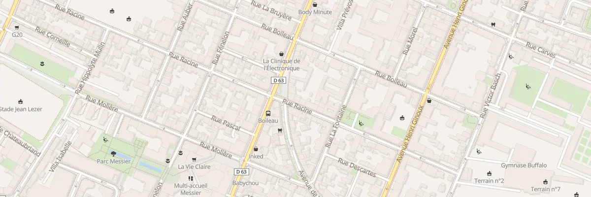 Plan du 22 Rue Racine à Montrouge