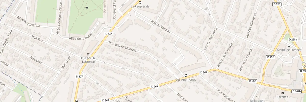 Plan du 25 Rue des Anémones à Fresnes