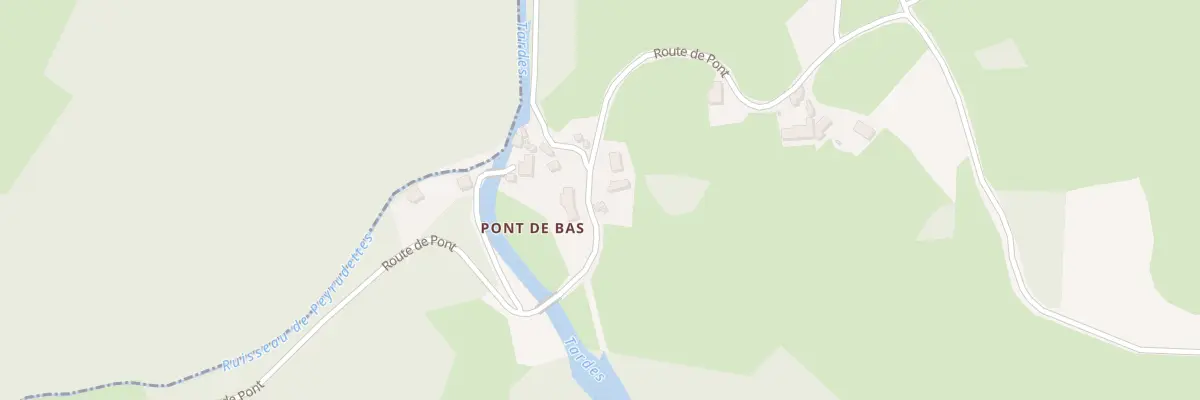 Plan du 7 Pont de Bas à Champagnat
