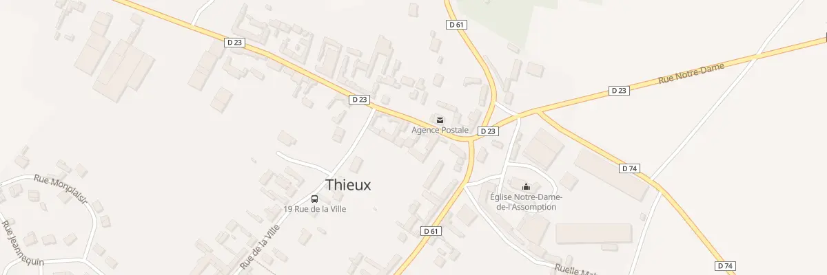 Plan du 3 Rue Notre Dame à Thieux