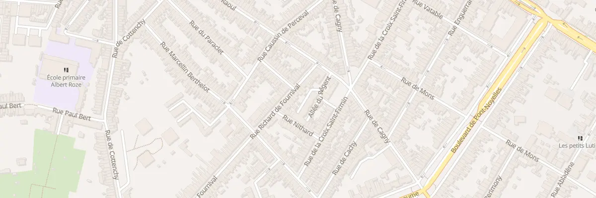 Plan du 23 Rue Richard de Fournival à Amiens