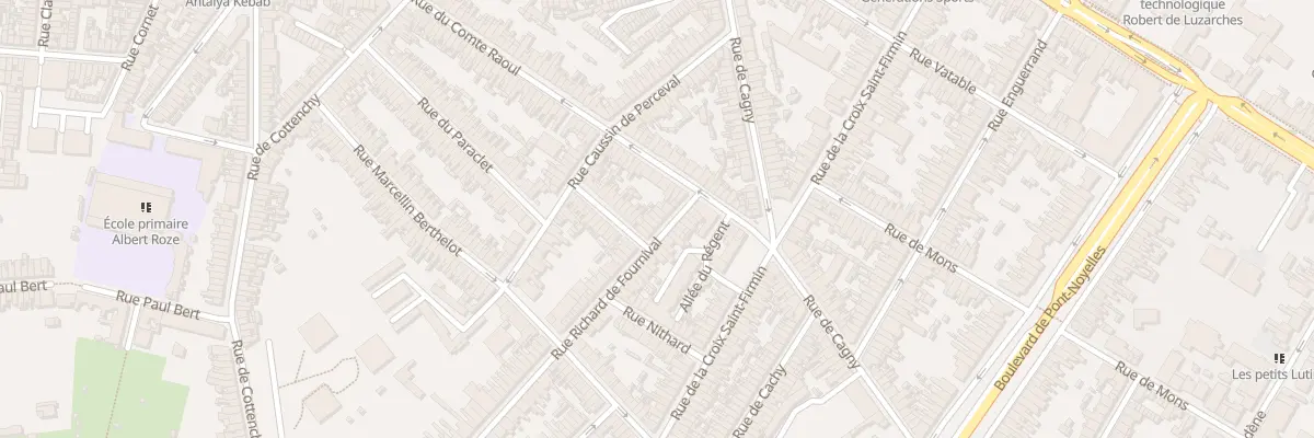 Plan du 8 Rue Richard de Fournival à Amiens