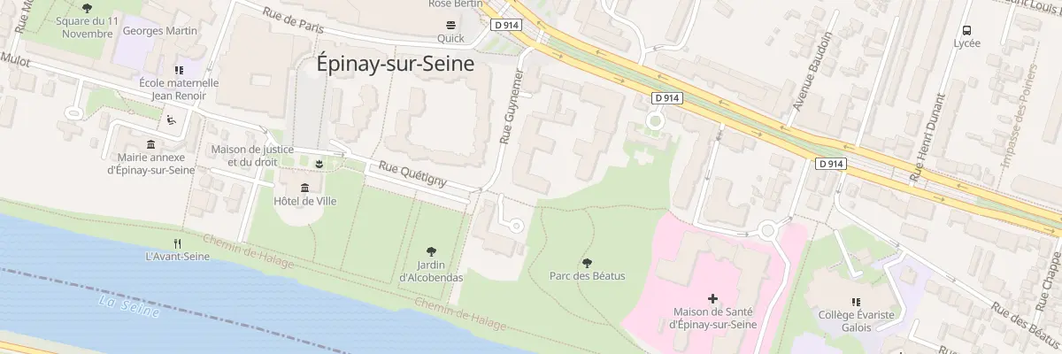 Plan du 9 Rue Guynemer à Épinay-sur-Seine