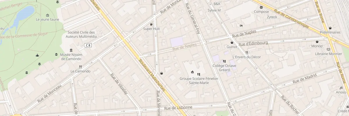 Plan du 49 Rue de Naples à Paris 8e Arrondissement