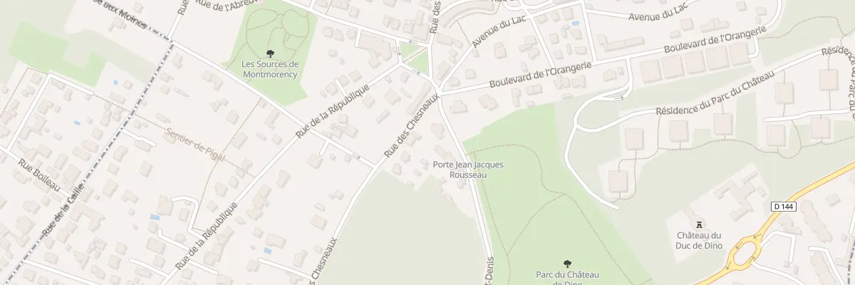 Plan du 3 Rue des Chesneaux à Montmorency