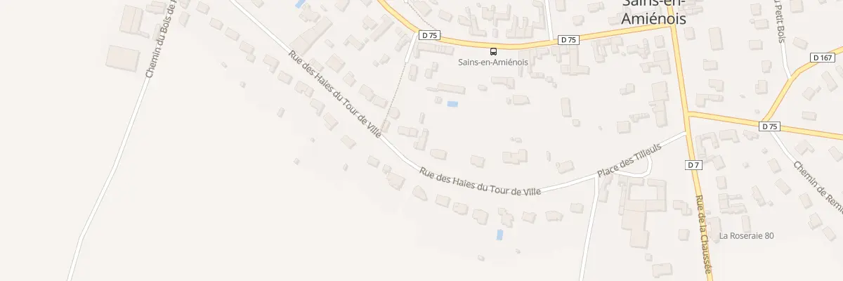 Plan du 12 Rue des Haies du Tour de Ville à Sains-en-Amiénois