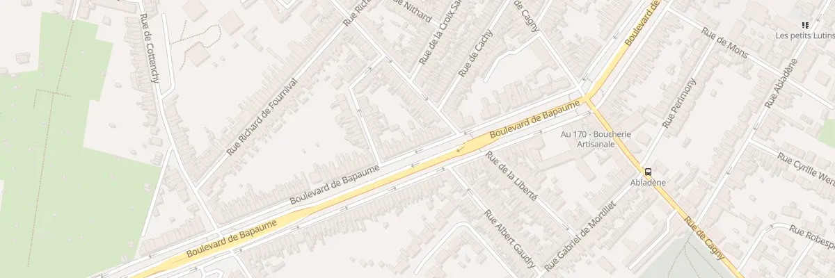 Plan du 66 Bd de Bapaume à Amiens
