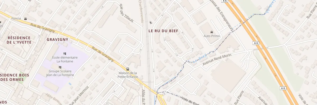 Plan du 16 Rue du Pont des Maures à Chilly-Mazarin
