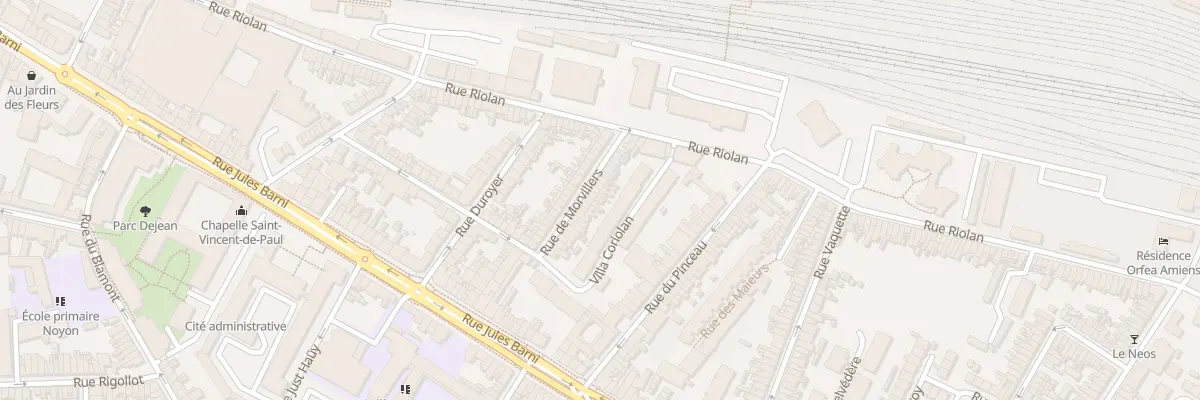 Plan du 28 Rue de Morvillers à Amiens