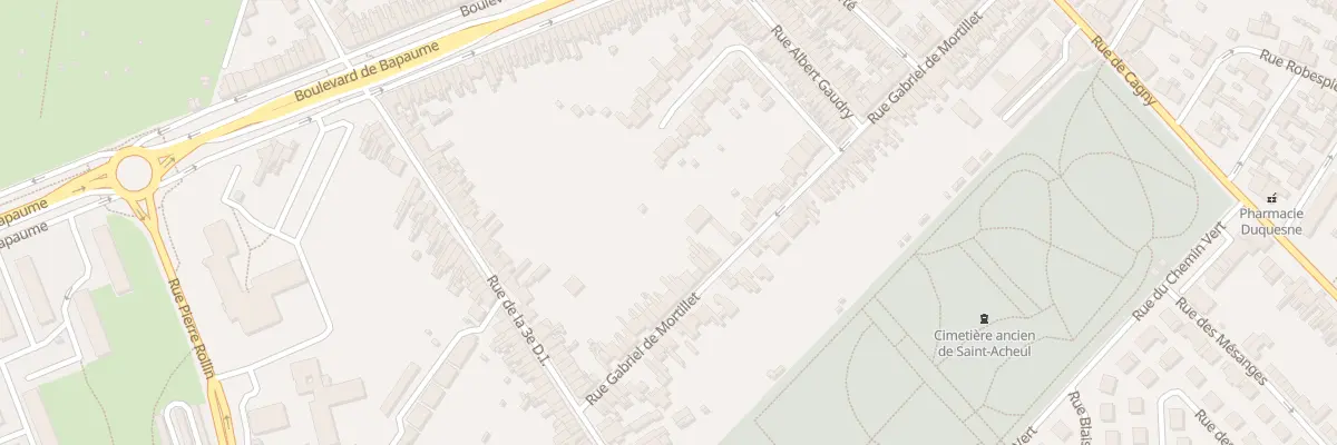 Plan du 86 Rue Gabriel de Mortillet à Amiens