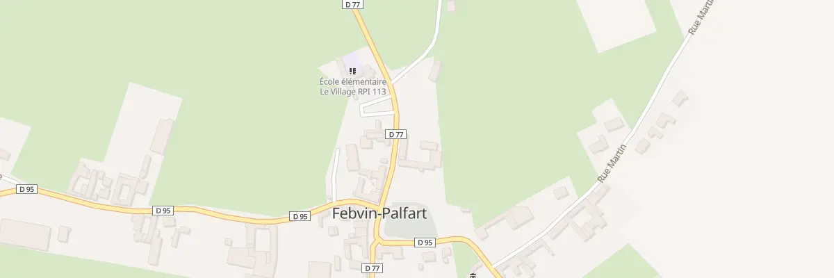 Plan du 2 Rue de Saint-omer à Febvin-Palfart