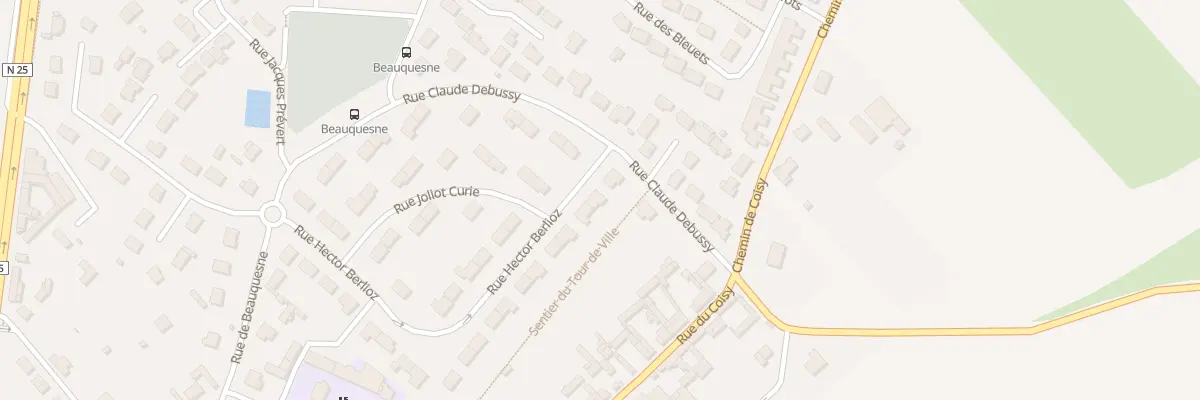 Plan du 36 Rue Hector Berlioz à Poulainville