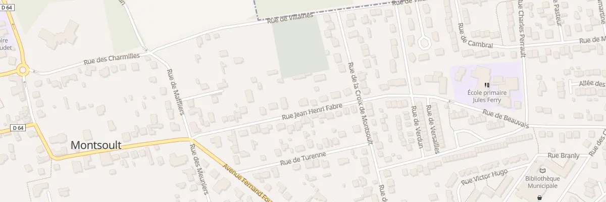 Plan du 33 Rue Jean Henri Fabre à Montsoult