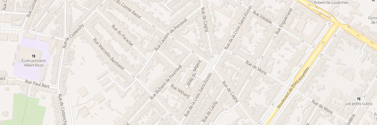 Plan du 7 Rue Richard de Fournival à Amiens