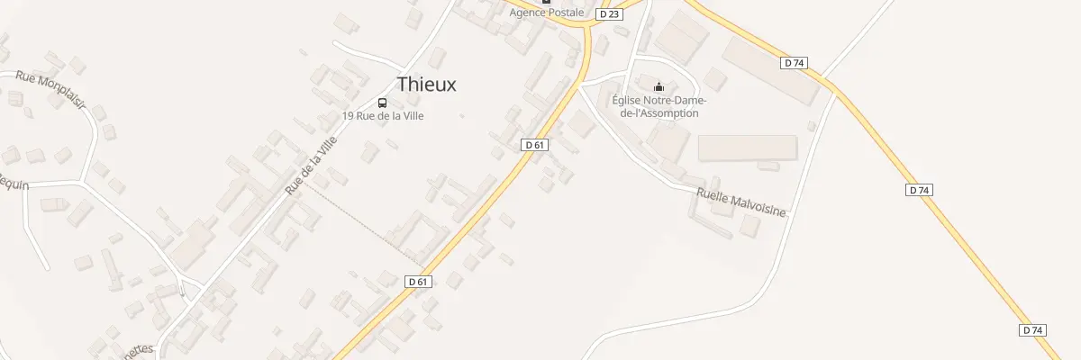 Plan du 32 Rue des Hayes à Thieux