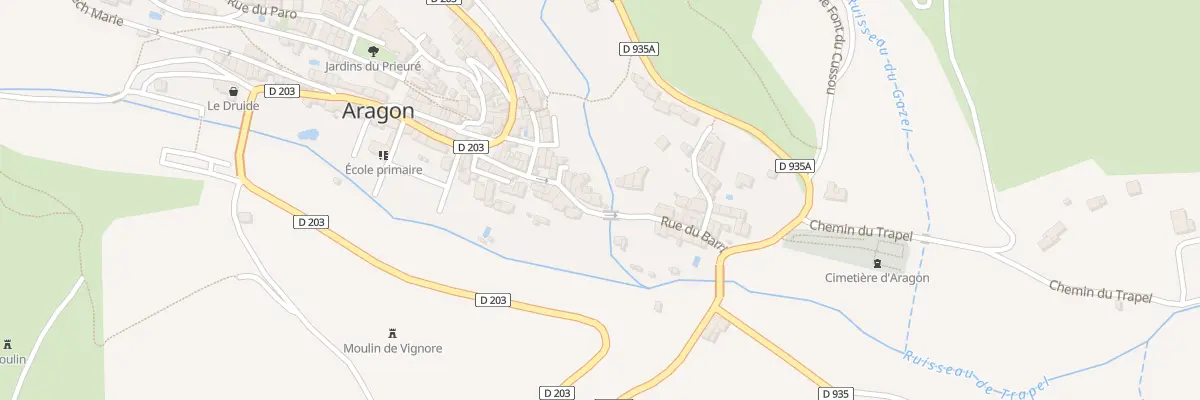 Plan du 21 Rue du Barri à Aragon