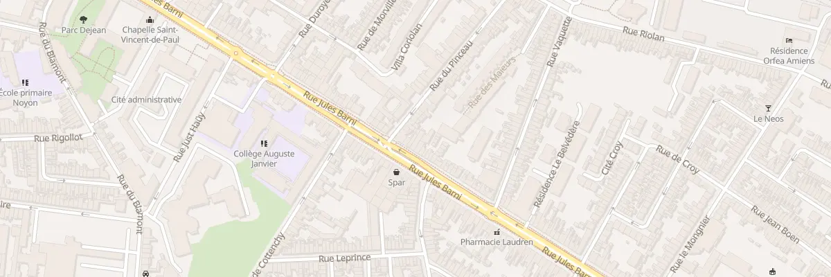 Plan du 211 Rue Jules Barni à Amiens