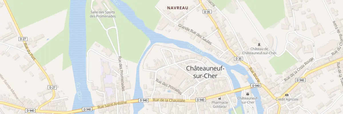 Plan du 19 Rue du Champ Bon à Châteauneuf-sur-Cher