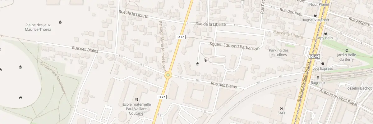 Plan du 133 Rue des Blains à Bagneux