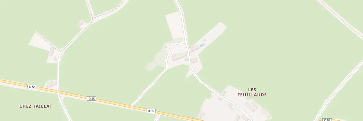 Plan du 6 Les Feuillauds à Lussat