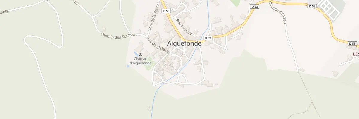 Plan du 6 Rue du Lavoir à Aiguefonde