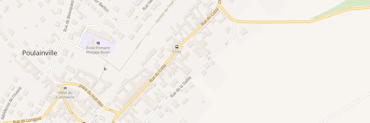 Plan du 250 Rue de Coisy à Poulainville