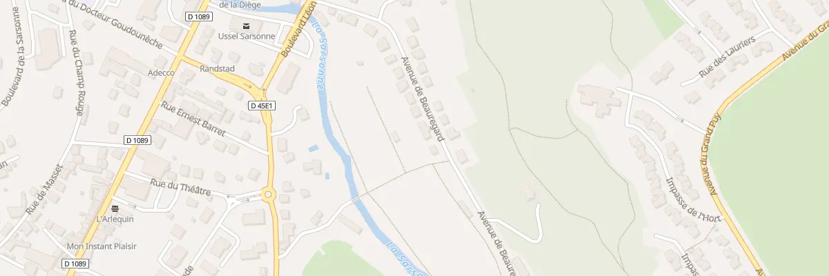Plan du 26 Av de Beauregard à Ussel