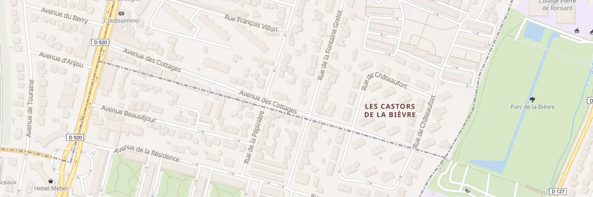 Plan du 45 Av des Cottages à Bourg-la-Reine