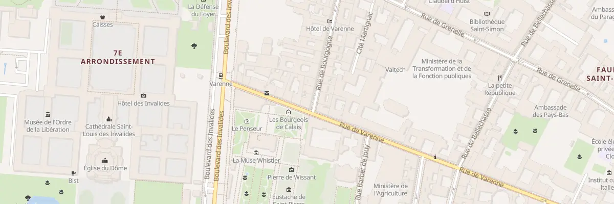 Plan du 86 Rue de Varenne à Paris 7e Arrondissement