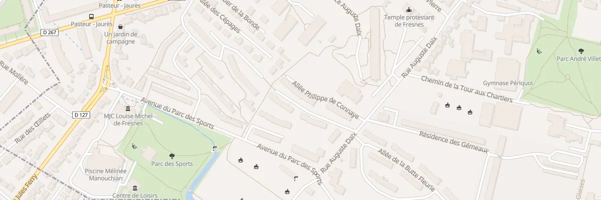 Plan du 9 All Philippe de Connaye à Fresnes