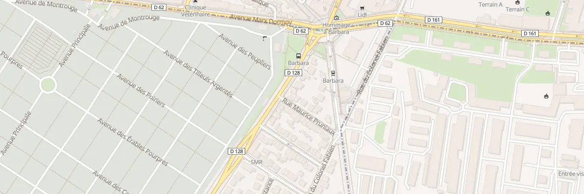 Plan du 1 Rue Maurice Pruniaux à Bagneux