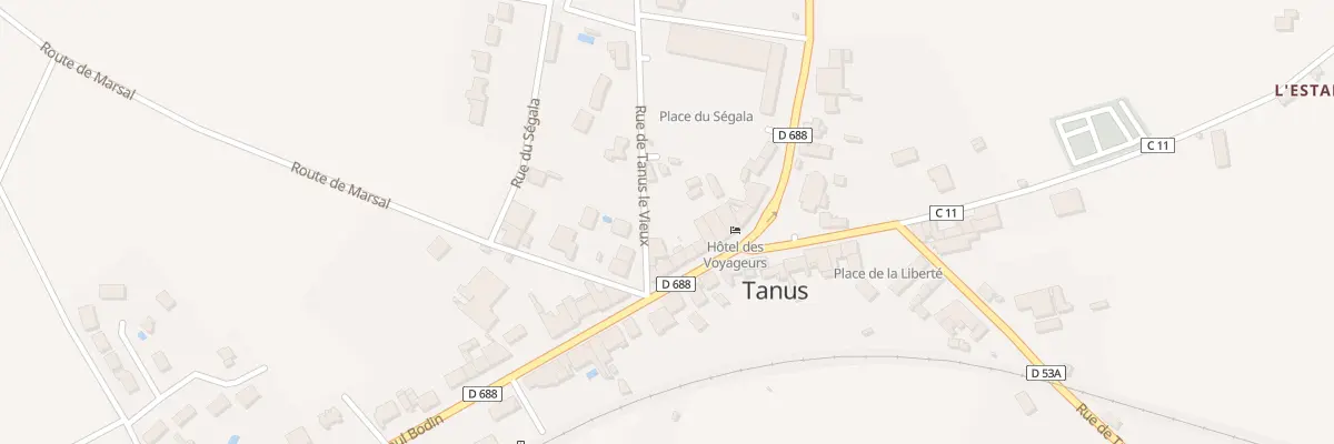 Plan du 19 Av Paul Bodin à Tanus