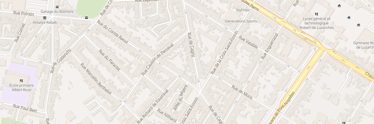 Plan du 90 Rue de Cagny à Amiens