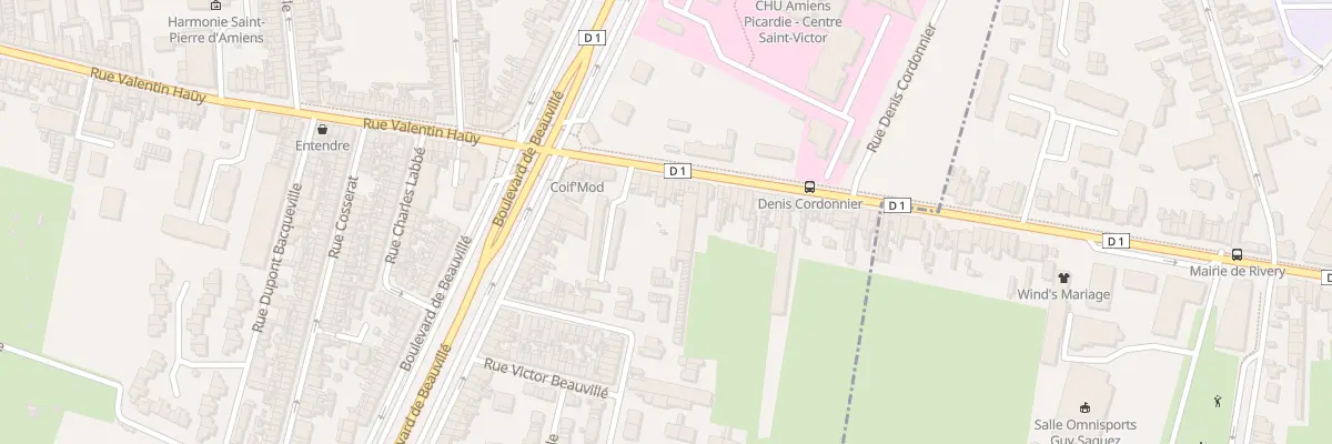 Plan du 22 Rue Roger Onfray à Amiens
