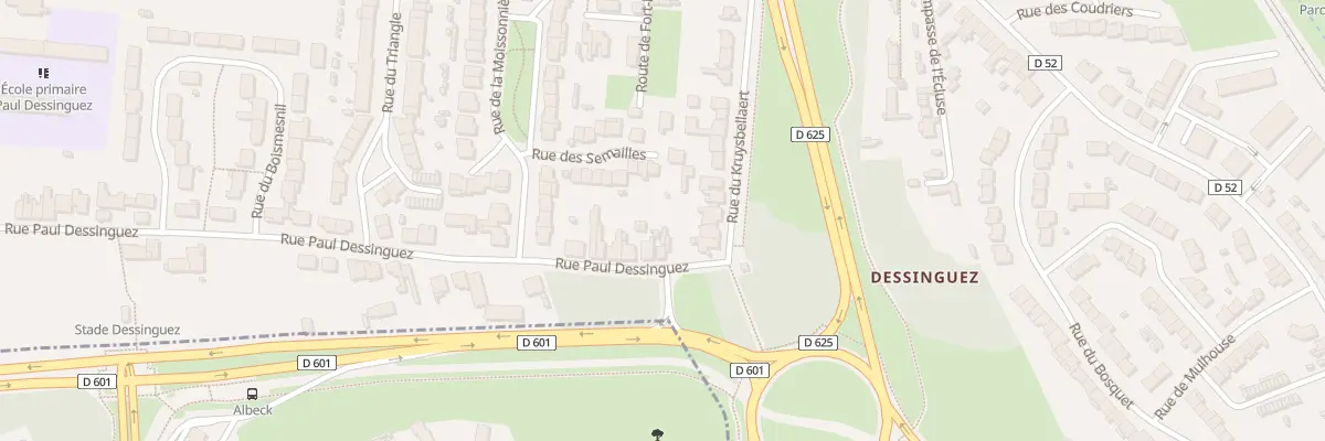 Plan du 46 Rue Paul Dessinguez à Dunkerque