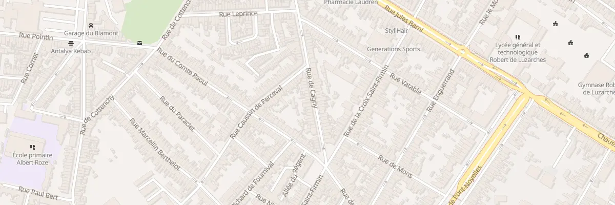 Plan du 80 Rue de Cagny à Amiens