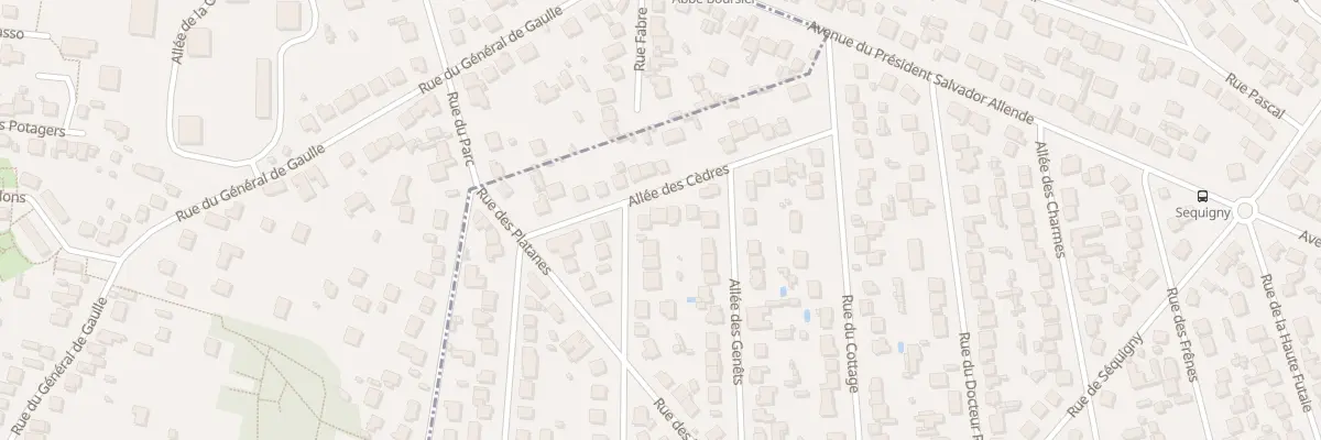 Plan du 15 All des Cedres à Sainte-Geneviève-des-Bois