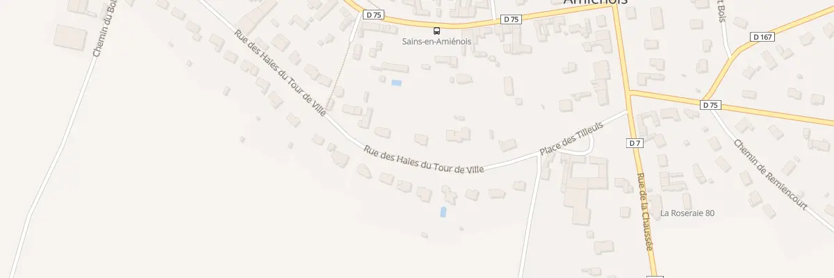 Plan du 8 Rue des Haies du Tour de Ville à Sains-en-Amiénois