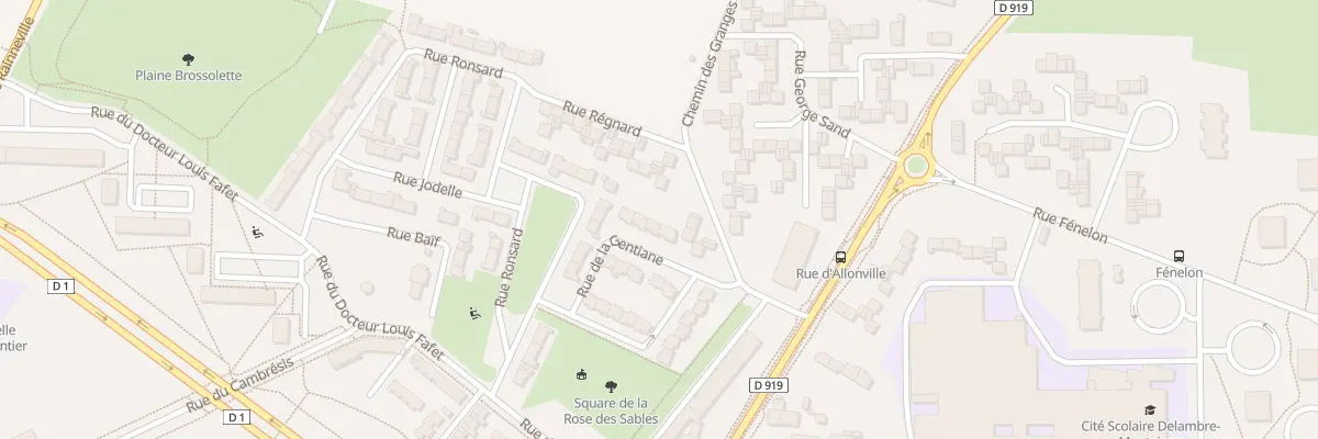 Plan du 10 Rue de la Gentiane à Amiens