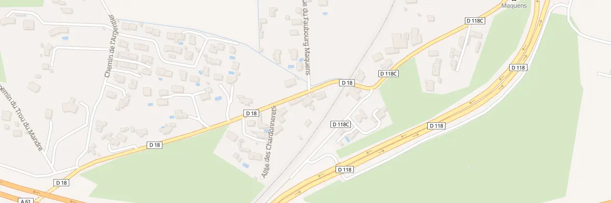 Plan du 11B Rte de Lavalette Maquens à Carcassonne
