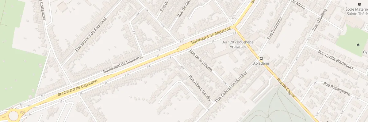 Plan du 3 Rue Albert Gaudry à Amiens