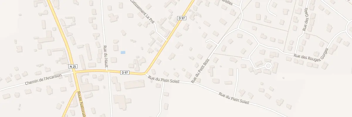 Plan du 25A Rue Neuve à Villers-Bocage