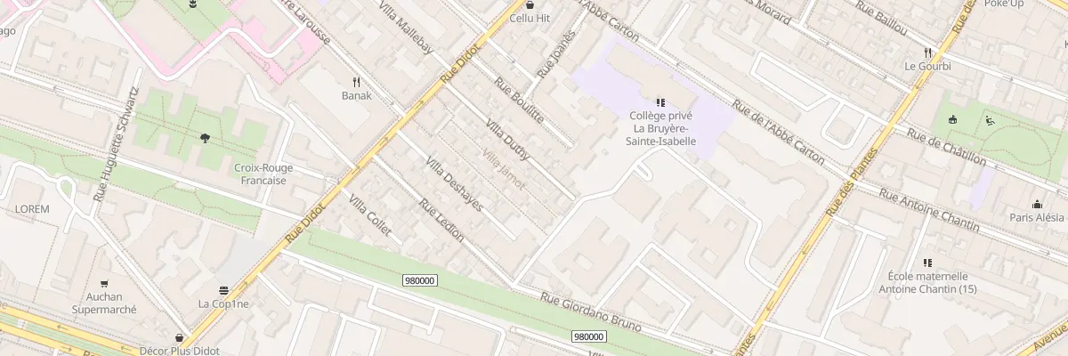 Plan du 18 Vla Duthy à Paris 14e Arrondissement