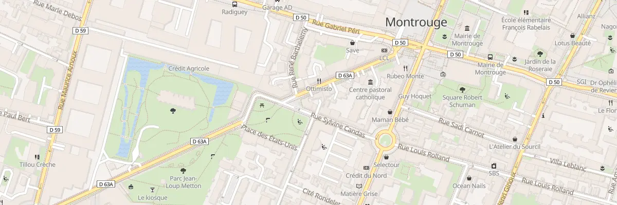Plan du 12 Rue Sylvine Candas à Montrouge