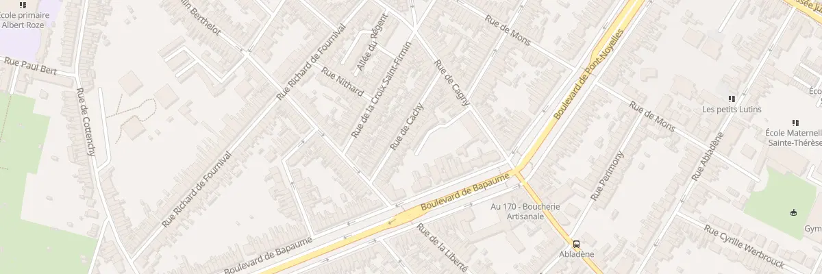 Plan du 33 Rue de Cachy à Amiens