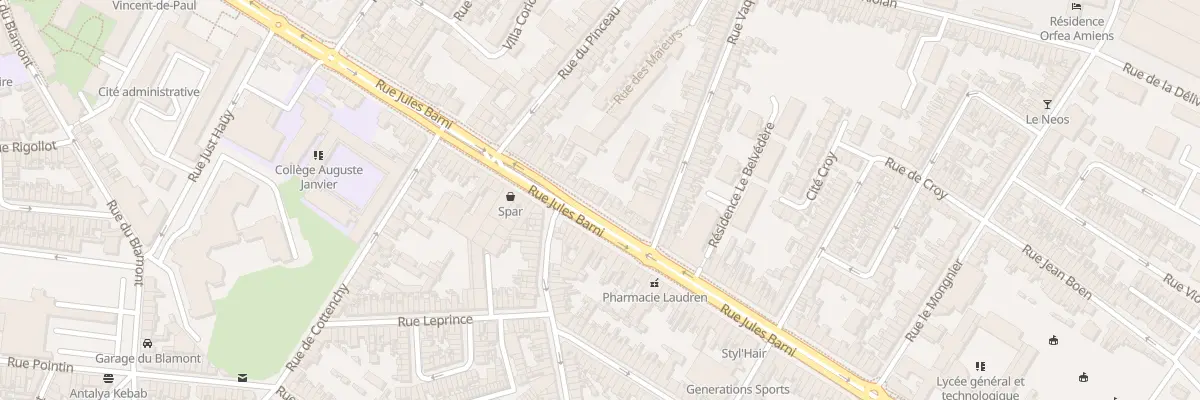 Plan du 241 Rue Jules Barni à Amiens